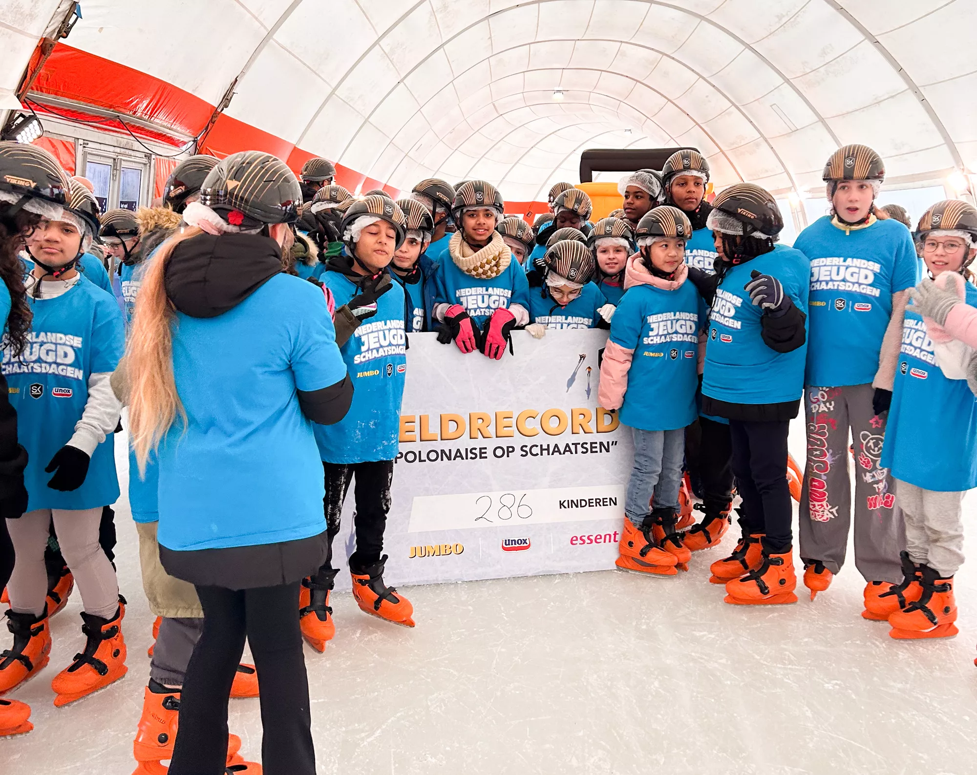 Sven Kramer Academy wereldrecord bij Schaatsbaan Rotterdam