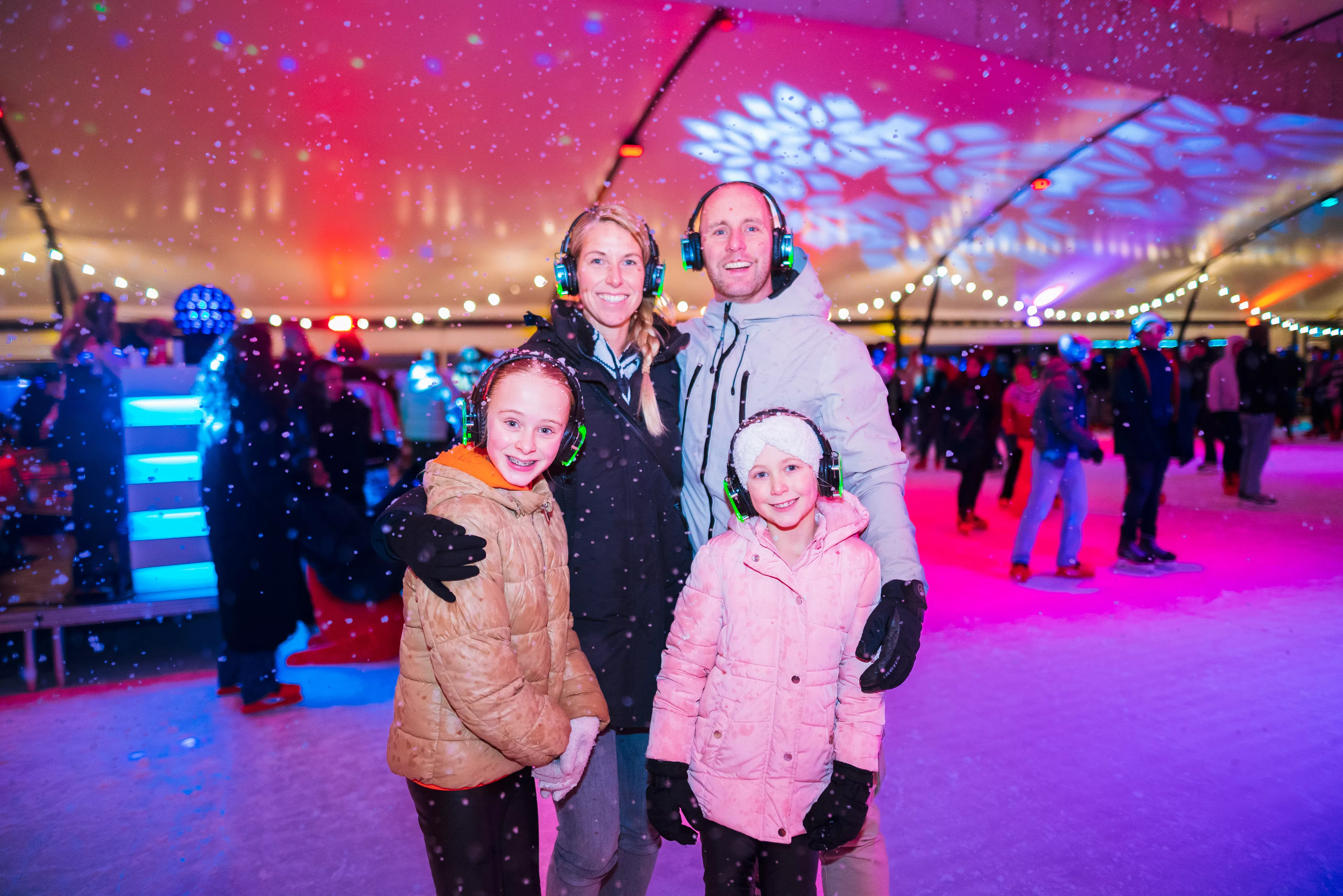 Schaatsen met het gezin